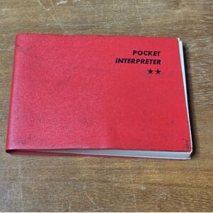 JTB Pocket Interpreter Phrase Book Vintage 1972 Japanese Travel Guide Book